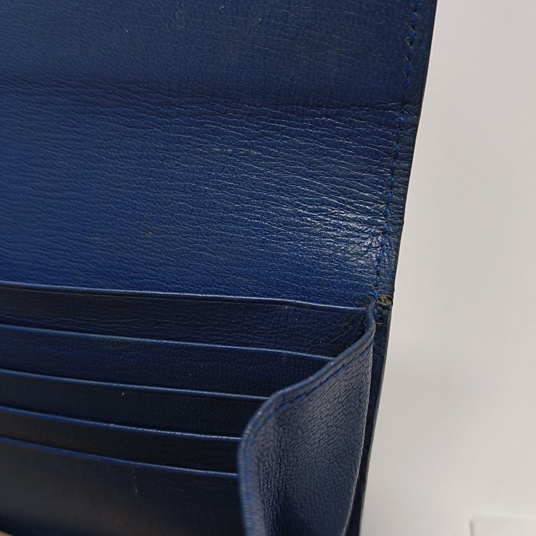 Lambskin Wallet Blue