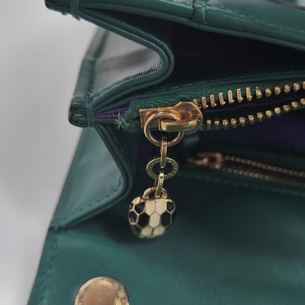 SERPENTI FOREVER Medium Calfskin Green