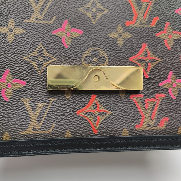 DAUPHINE Mini Monogram Coated Canvas Brown