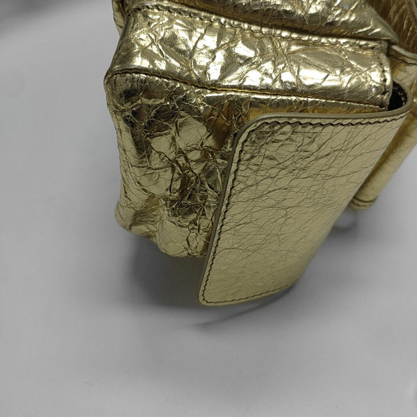 Lambskin Shoulder Bag Gold