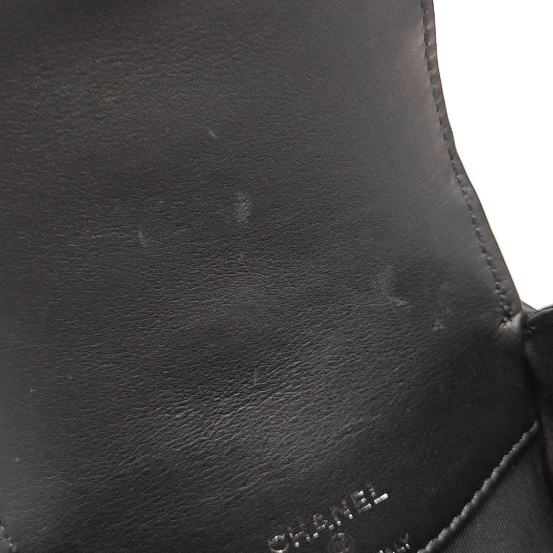 Quilted Calfskin Shoulder Bag Black