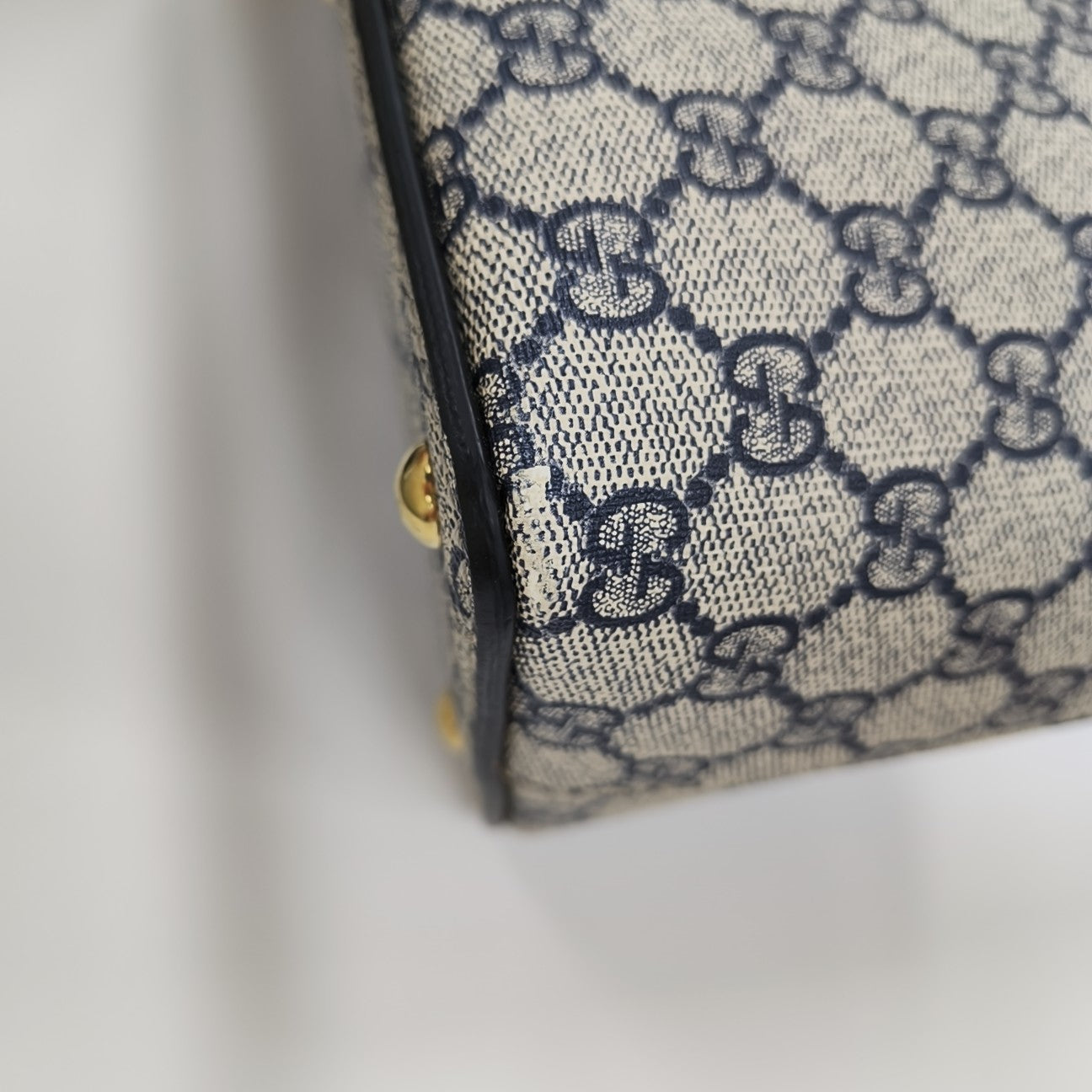 GG Blooms Monogram Coated Canvas Beige