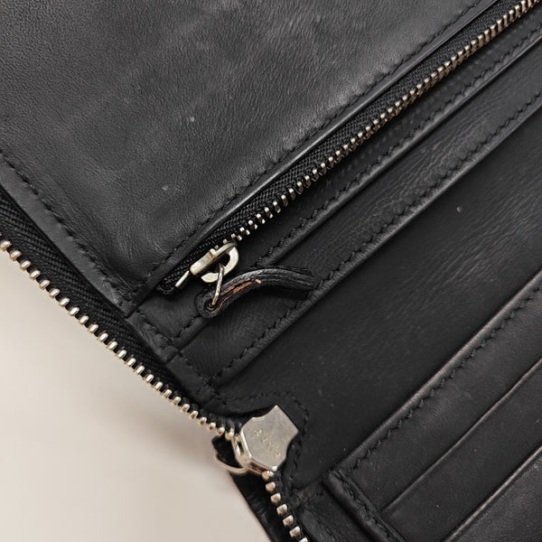 Monogram Calfskin Wallet Black