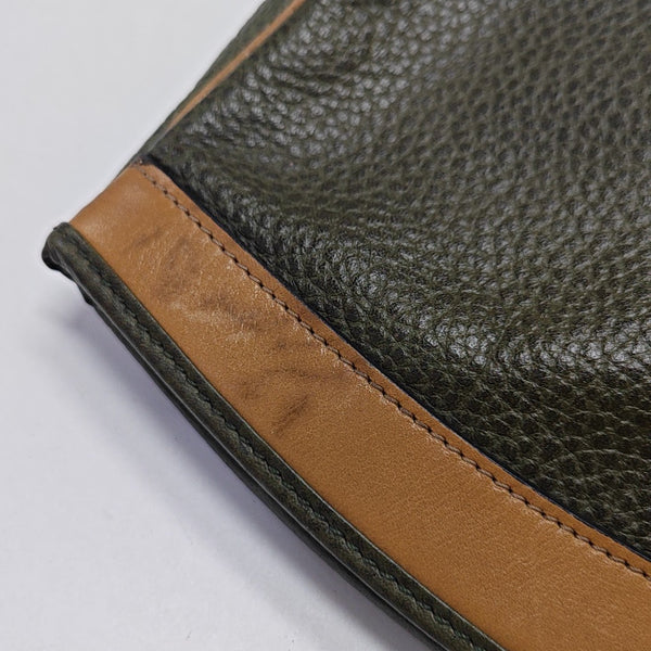 Calfskin Clutch Green