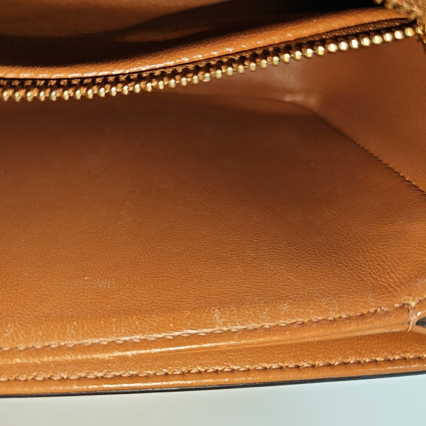 TRIOMPHE Small Coated Canvas Brown