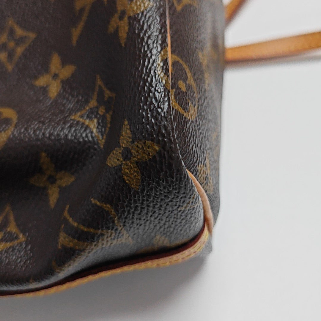 NÉONOÉ Nano Monogram Coated Canvas Brown