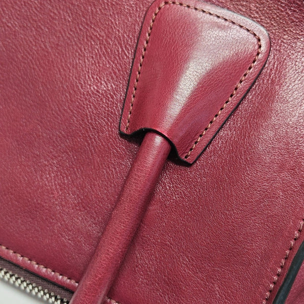 Calfskin Tote Bag Red
