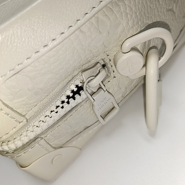 SOFT TRUNK Monogram Calfskin White