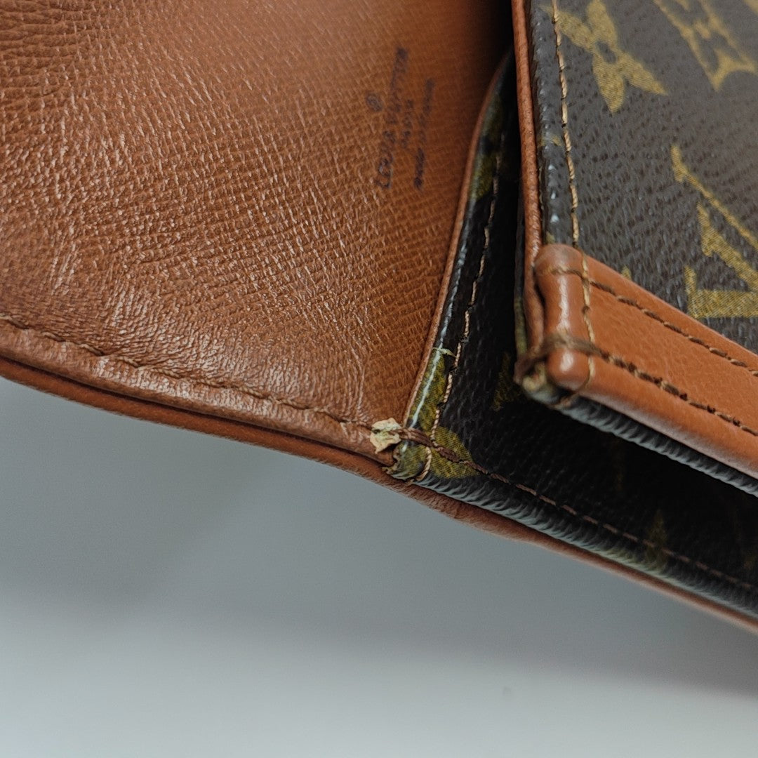 DAME GM Monogram Coated Canvas Brown