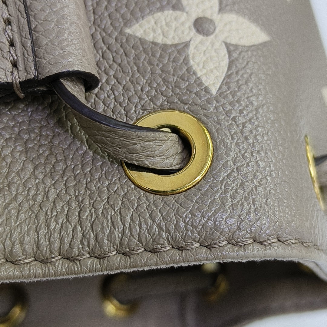 NOÉ Nano Monogram Calfskin Gray