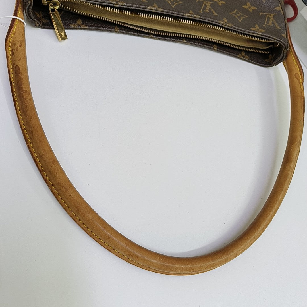 LOOPING GM Monogram Coated Canvas Brown