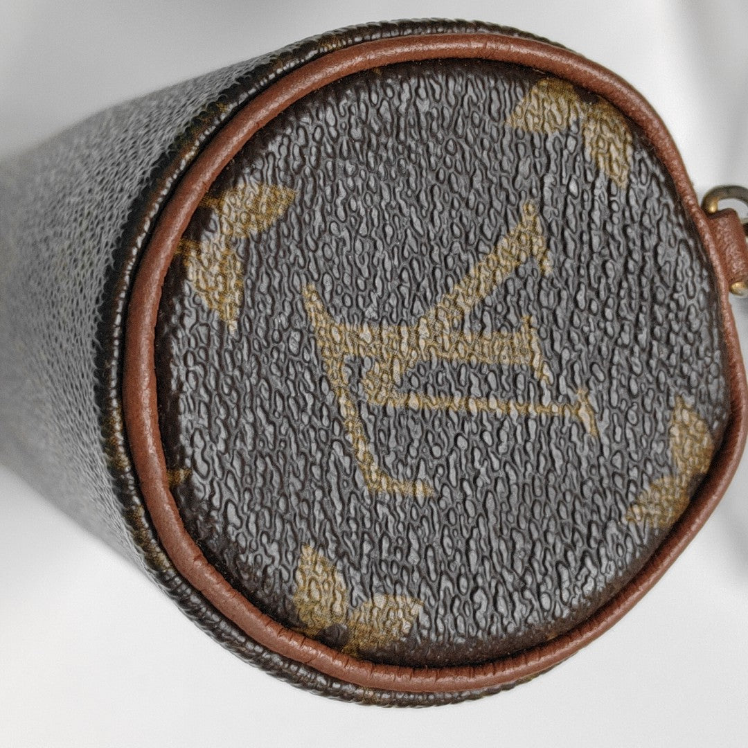 PAPILLON Mini Monogram Coated Canvas Brown