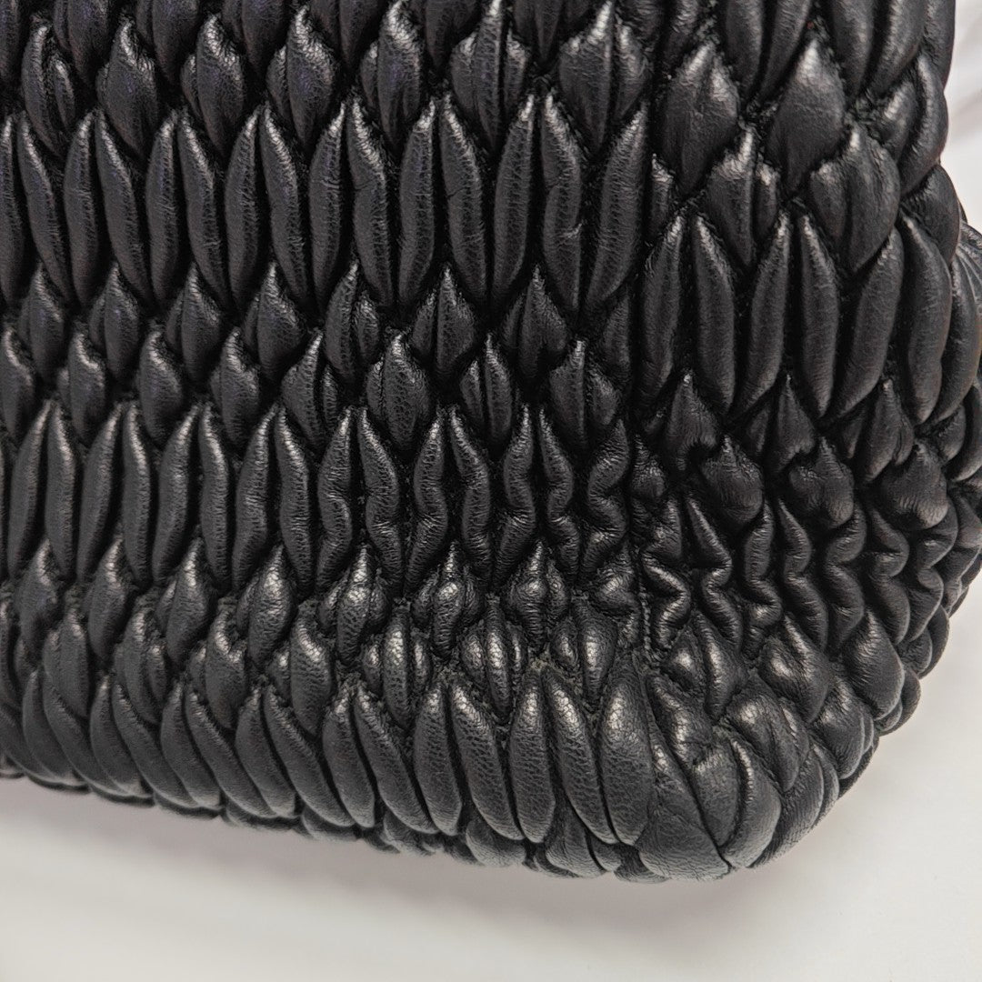 Lambskin Shoulder Bag Black