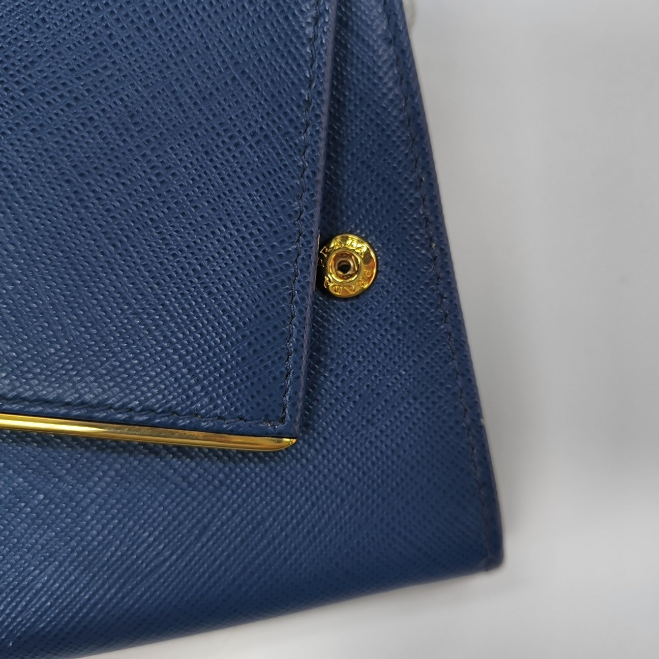 Calfskin Clutch Large Blue
