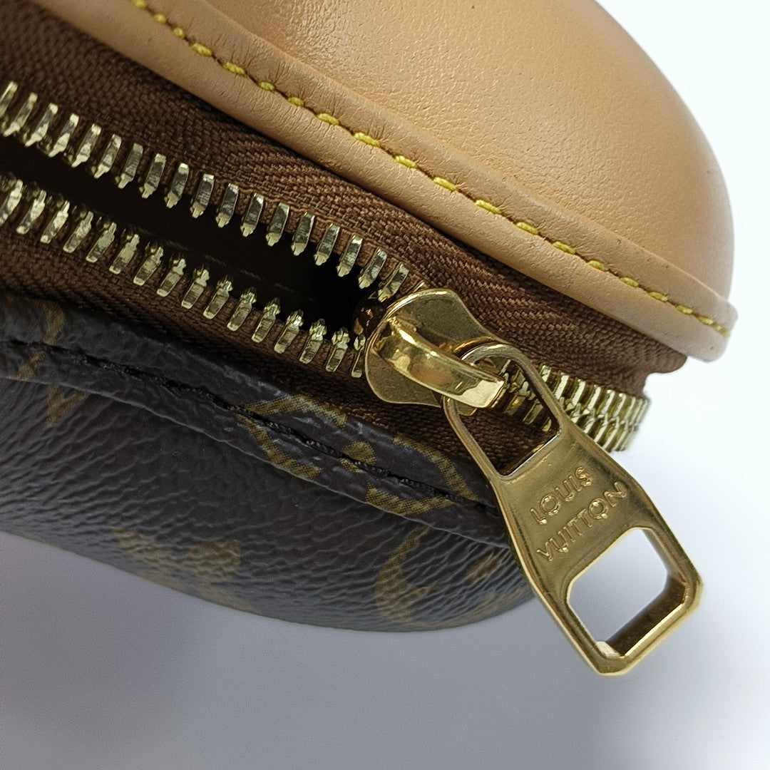 Monogram Coated Canvas Crossbody Bag Mini Brown