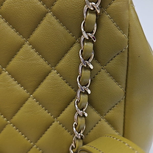 DUMA Small Quilted Calfskin Green