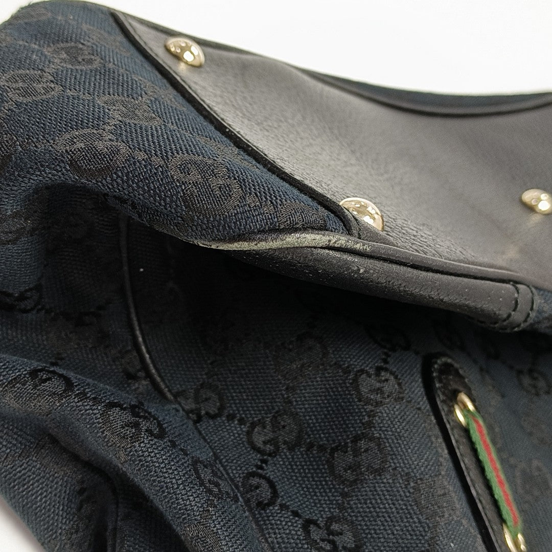 Princy Medium Monogram Canvas Black