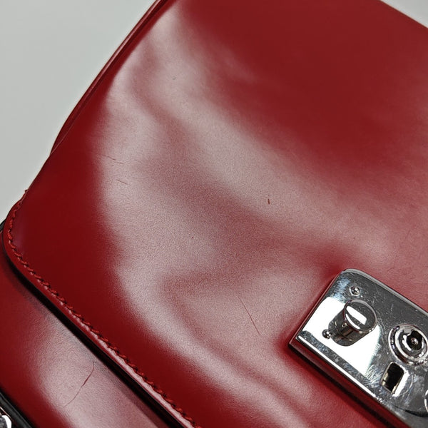 Lady Lock Calfskin Red