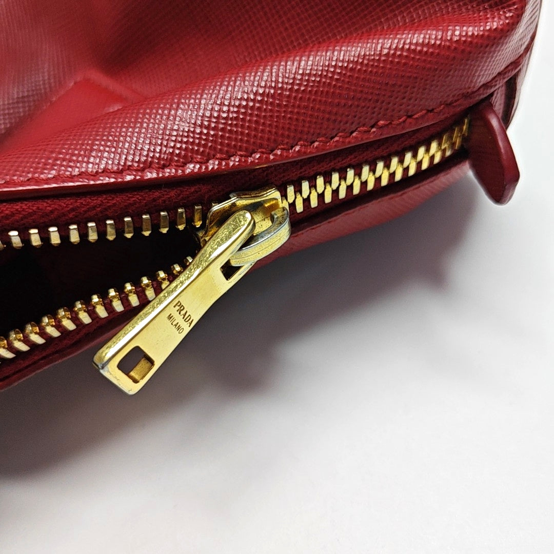 Promenade Mini Saffiano Calfskin Red