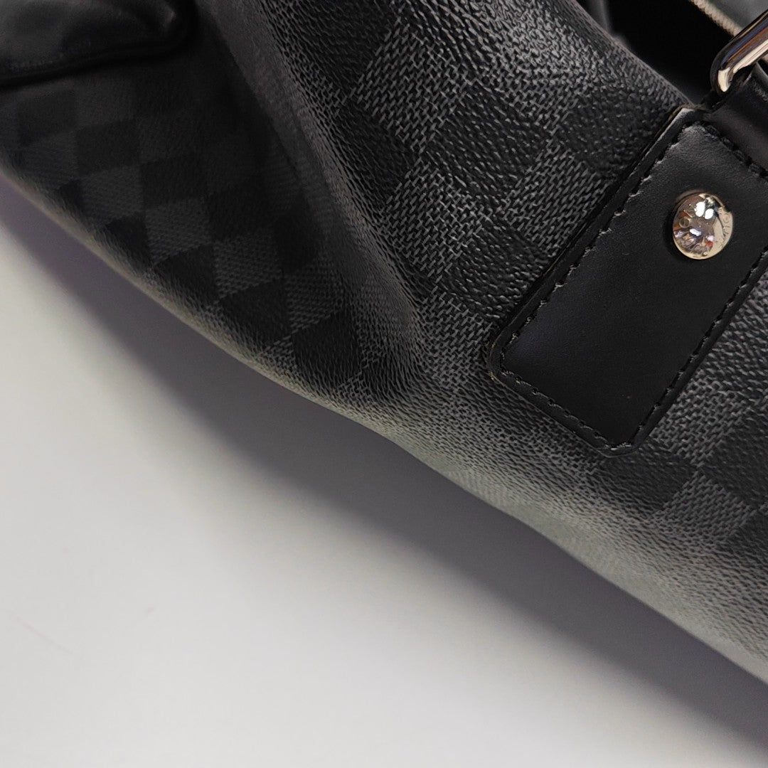 ROADSTER Damier Graphite Coated Canvas Gray