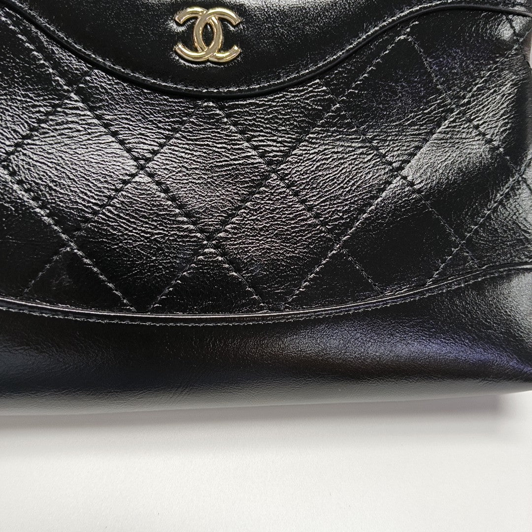 CHANEL 31 Nano Quilted Calfskin Black