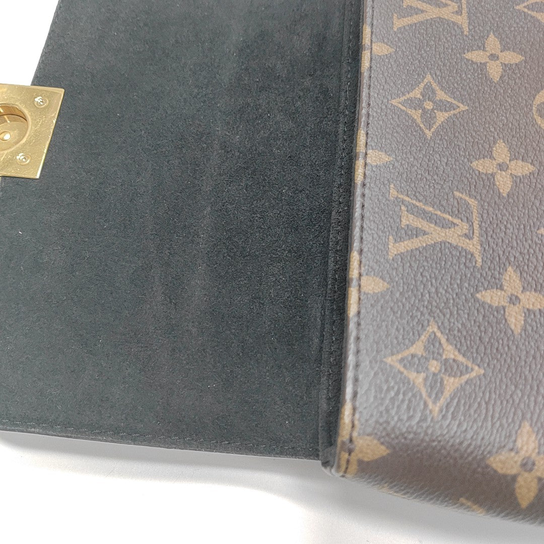 LOCKY BB Monogram Coated Canvas Brown