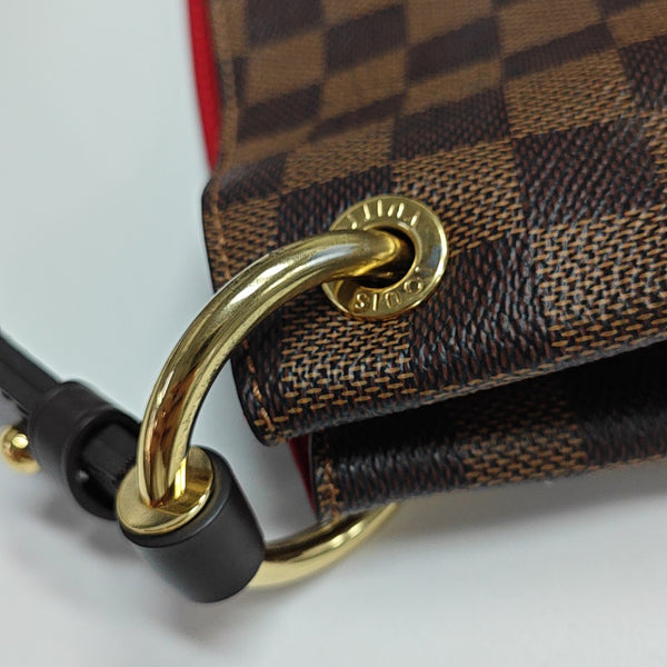 GRACEFUL PM Damier Ebene Coated Canvas Brown