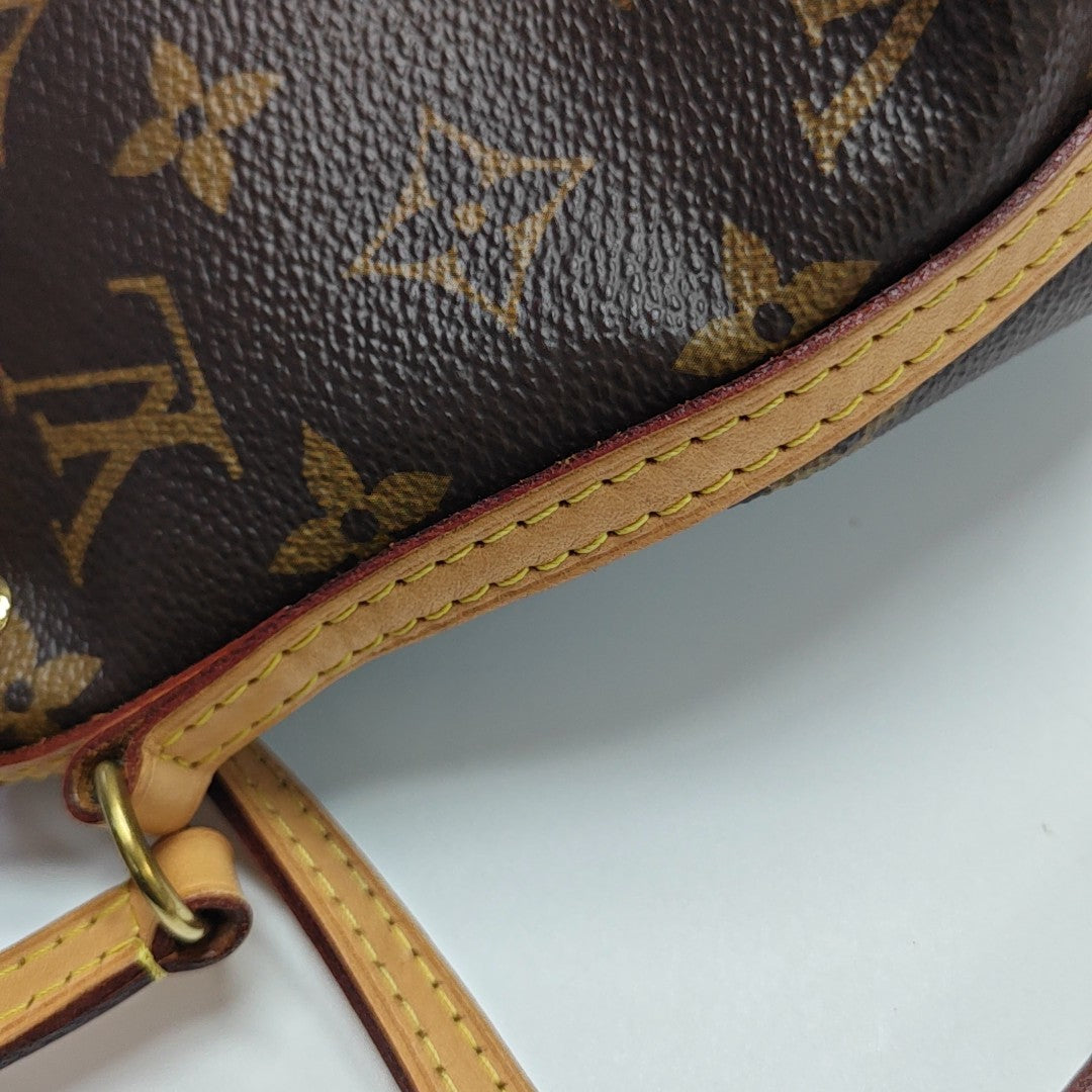 NÉONOÉ Nano Monogram Coated Canvas Brown