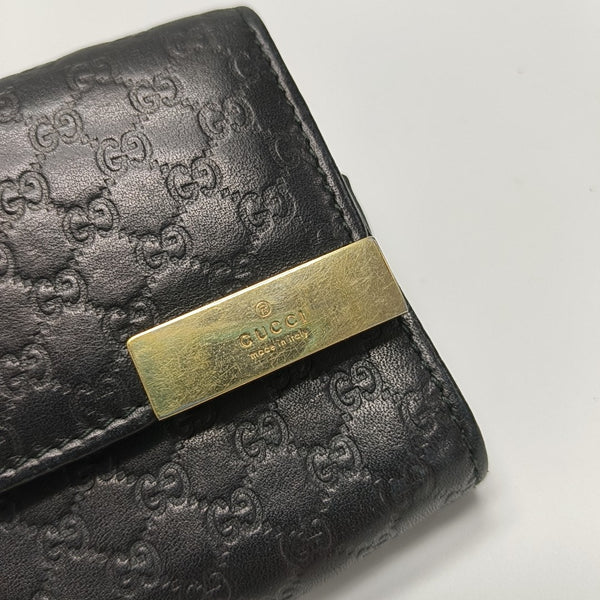 Microguccissima Monogram Calfskin Black