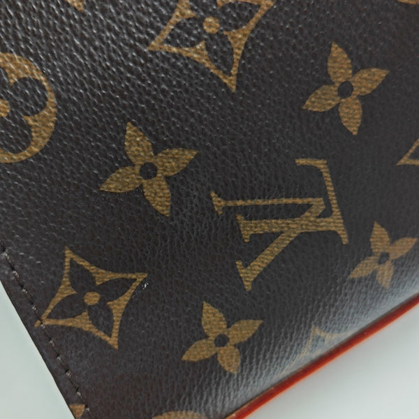 ALL IN BB Monogram Coated Canvas Brown