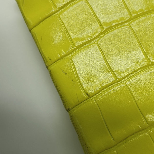 Shopping Bag Calfskin Yellow