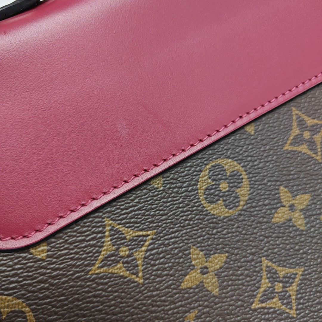 CLUNY BB Monogram Coated Canvas Brown