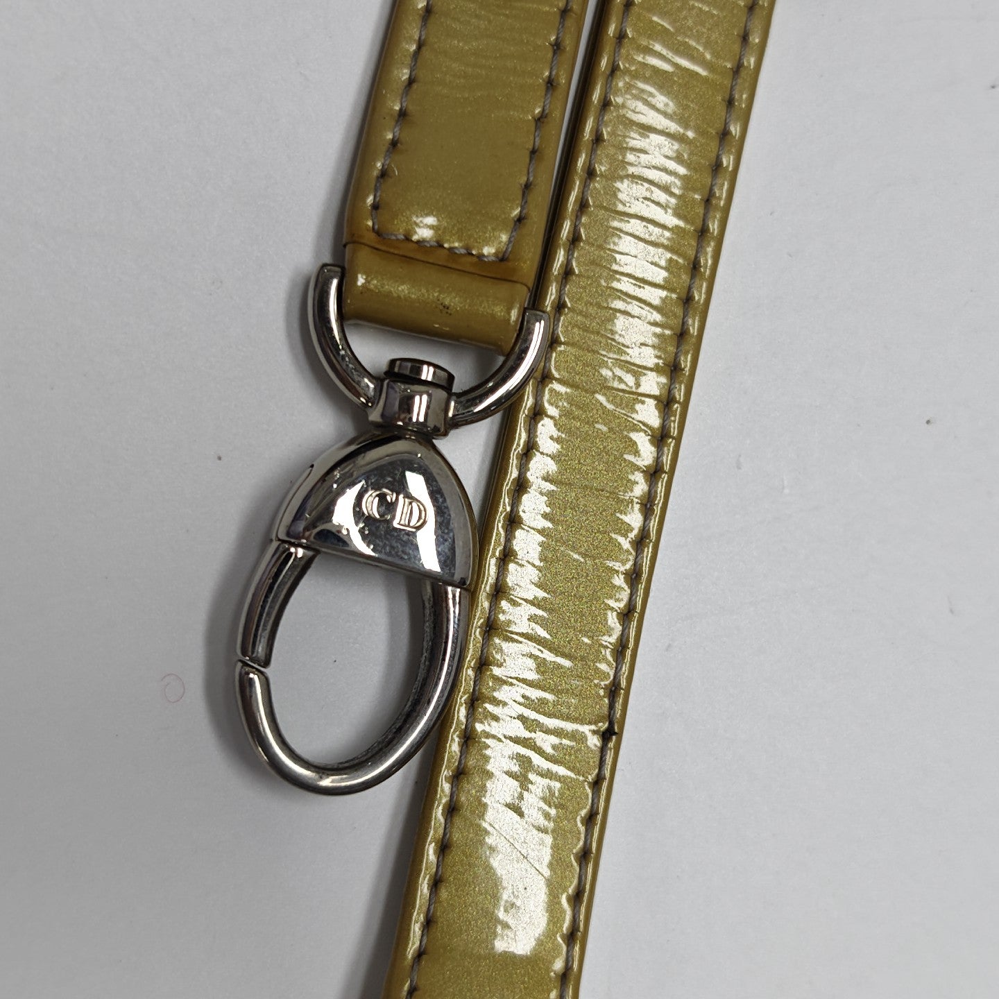 Lady Dior Medium Cannage Patent Leather Yellow