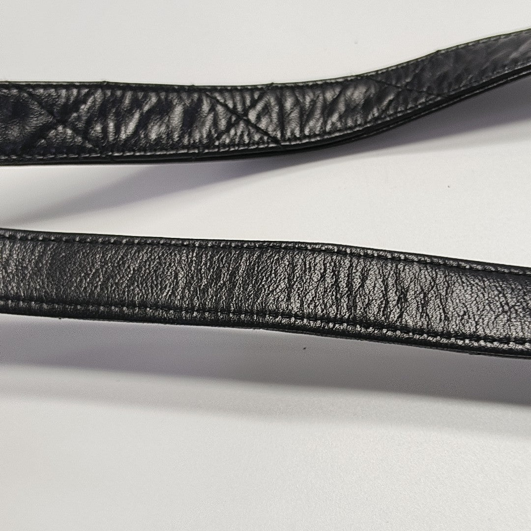 Quilted Lambskin Shoulder Bag Black
