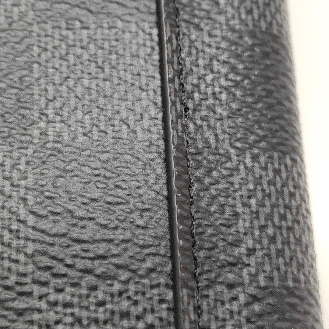 ALPHA Damier Graphite Coated Canvas Gray
