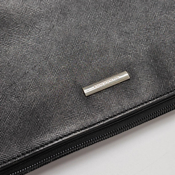 Calfskin Top Handle Bag Black