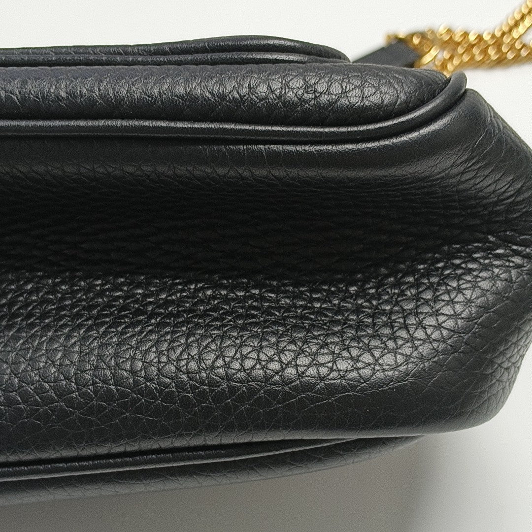 Calfskin Shoulder Bag Black