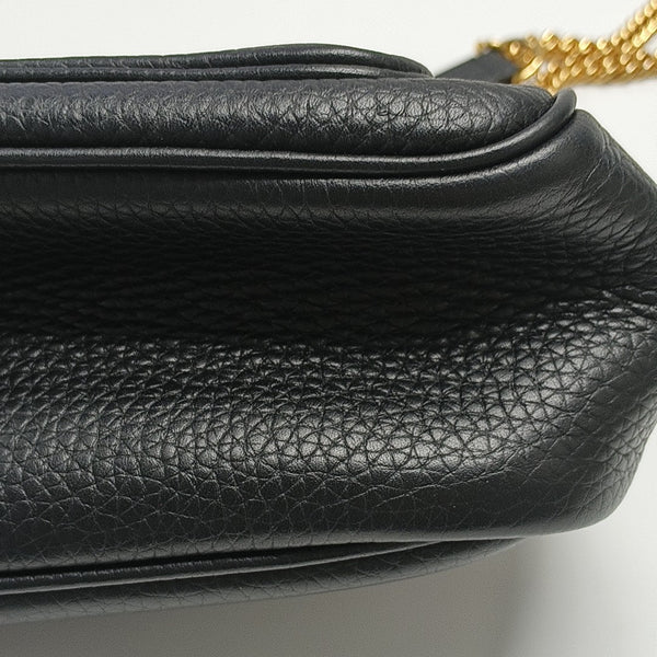 Calfskin Shoulder Bag Black
