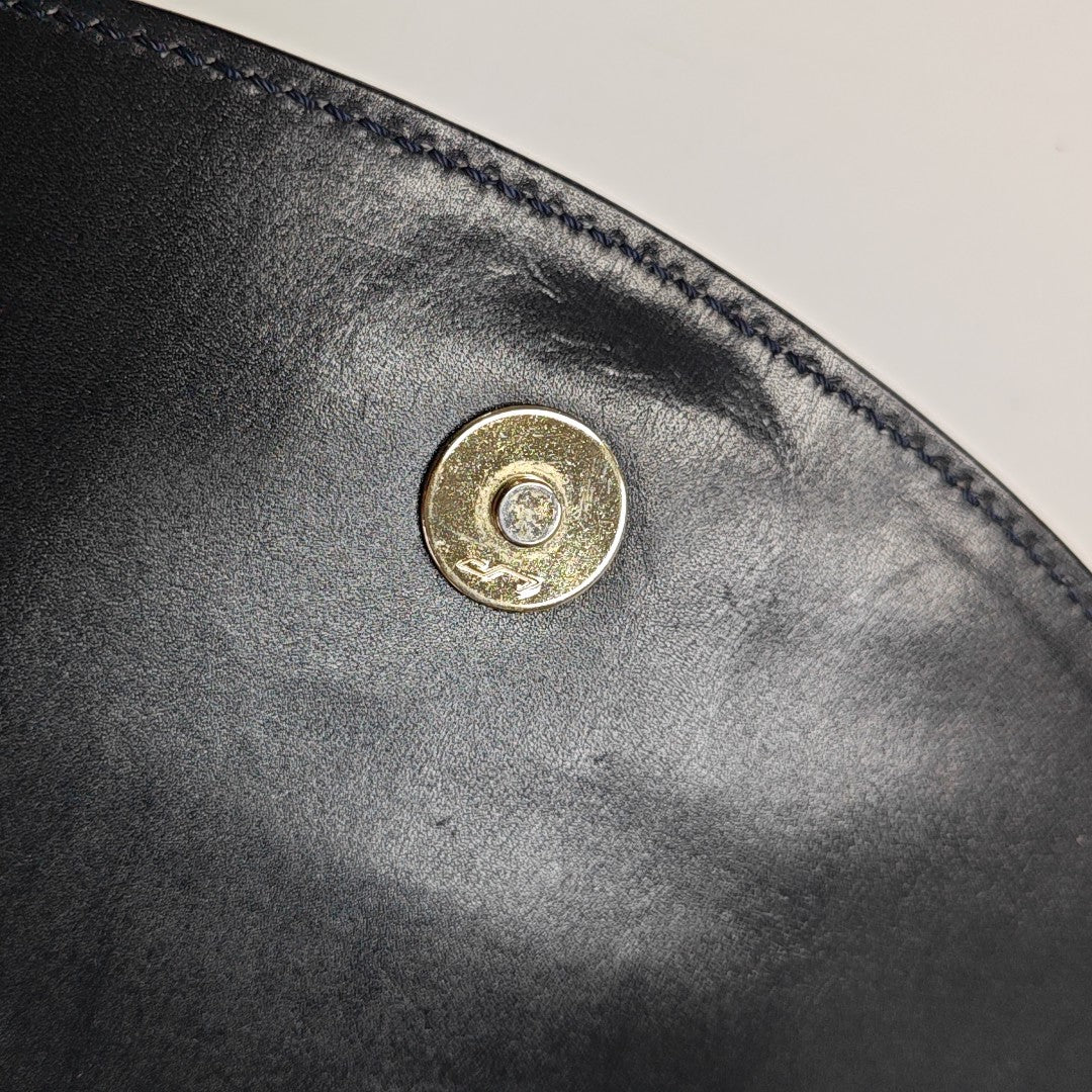 Calfskin Shoulder Bag Blue