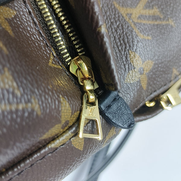 PALM SPRINGS Mini Monogram Coated Canvas Brown