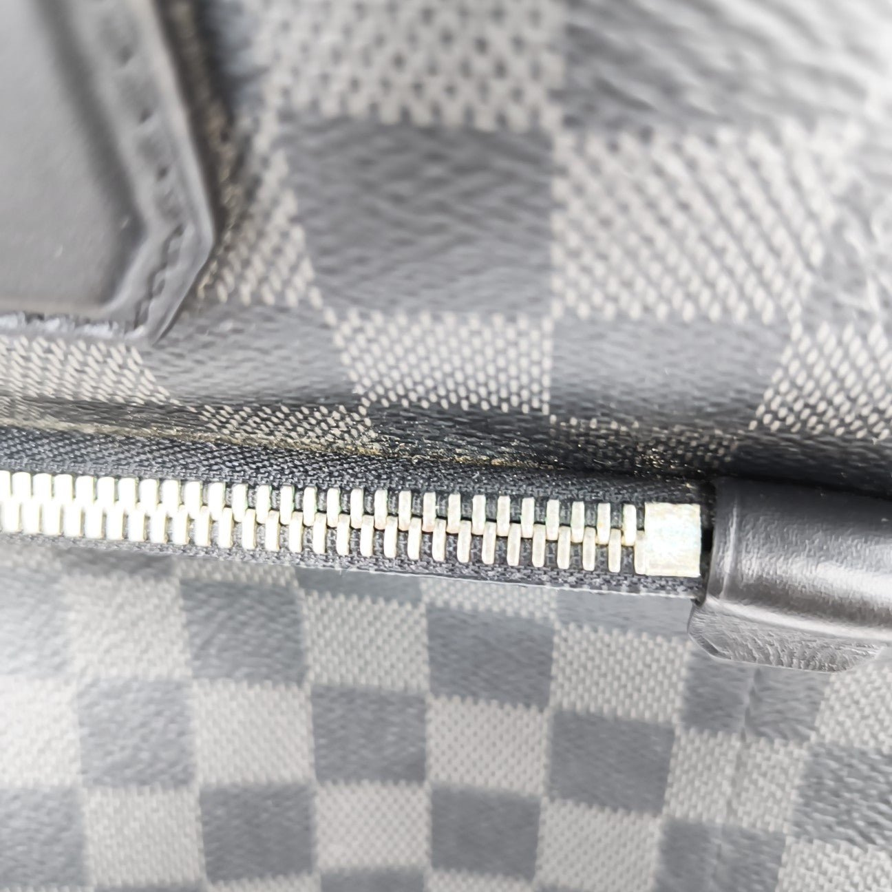7 DAYS A WEEK Damier Graphite Coated Canvas Gray
