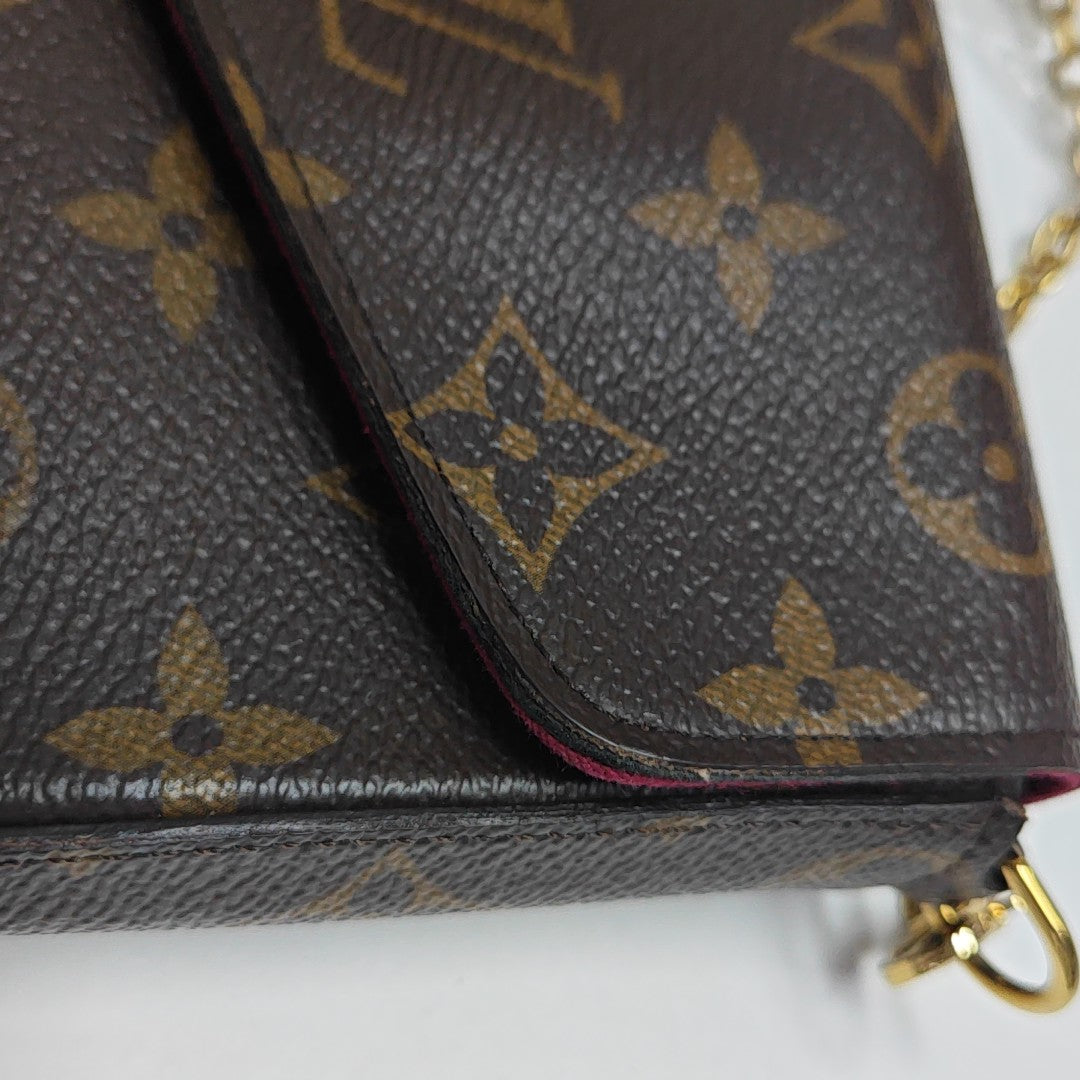 FÉLICIE Monogram Coated Canvas Brown