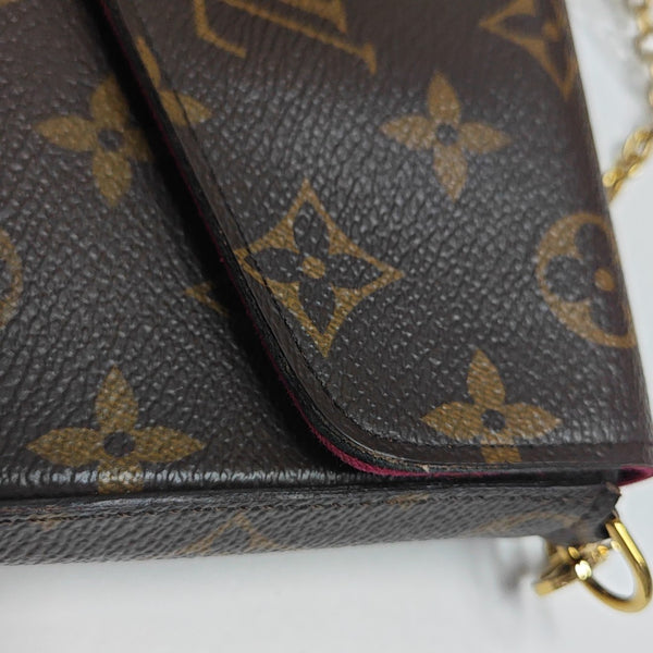 FÉLICIE Monogram Coated Canvas Brown