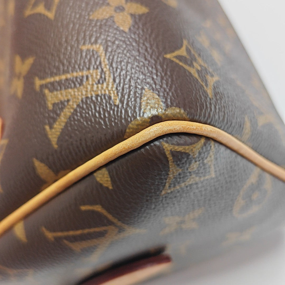 SPEEDY 20 Monogram Coated Canvas Brown