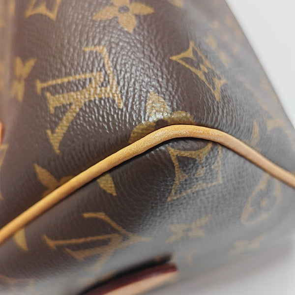 SPEEDY 20 Monogram Coated Canvas Brown