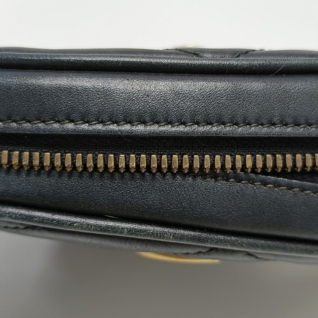 GG Marmont Small Quilted Calfskin Black