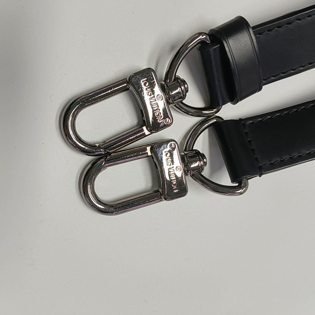 KEEPALL 45 Monogram Coated Canvas Black