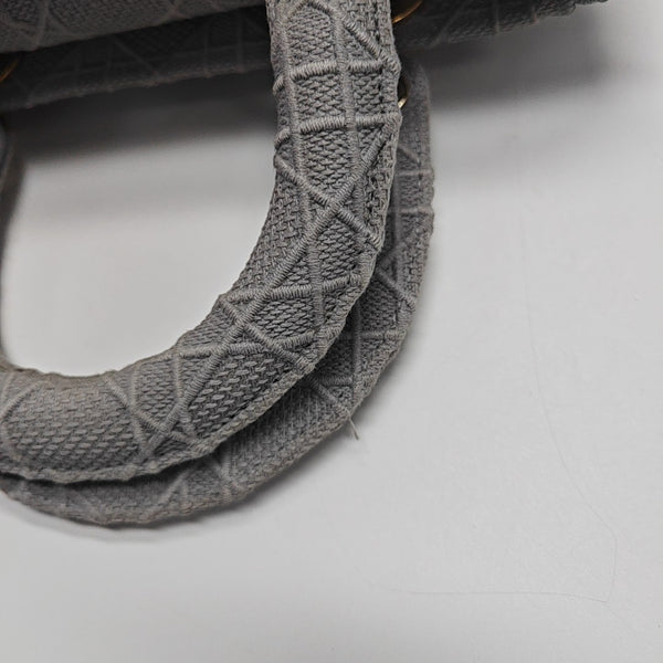 Lady D-Lite Cannage Canvas Gray