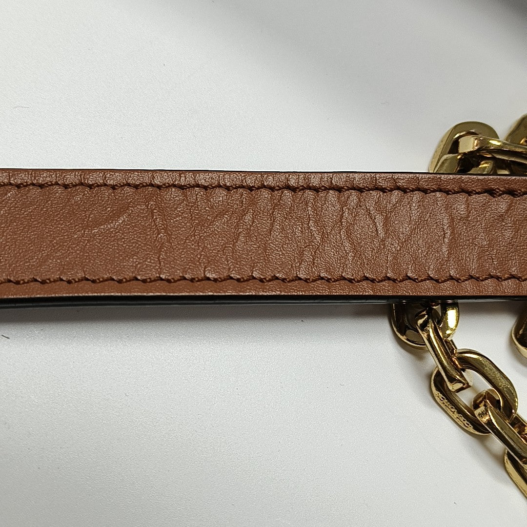 MARCEAU Monogram Coated Canvas Brown