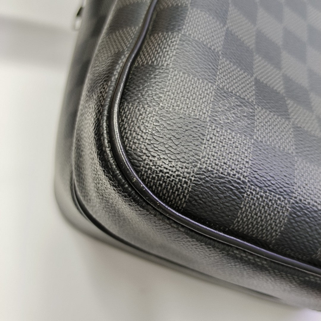 Damier Graphite Coated Canvas Backpack Black